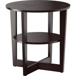 ВЕЙМОН Придиванный столик черно-коричневый 60 см - Артикул: 003.841.78