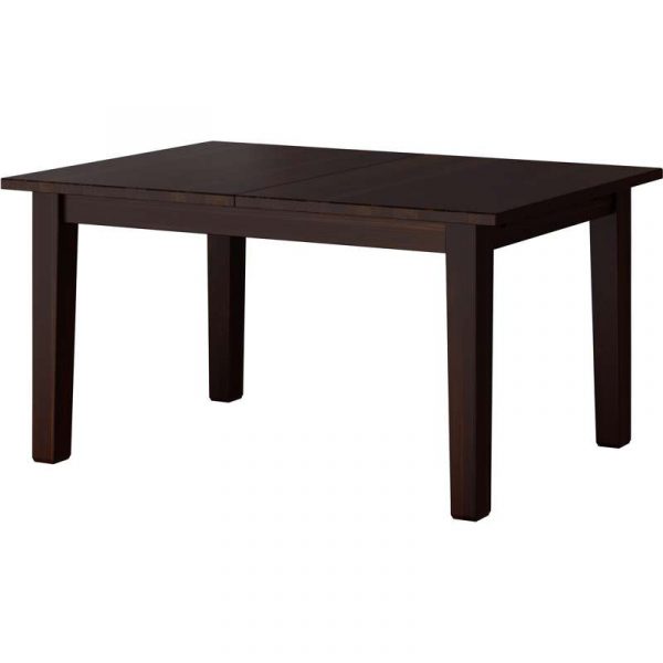 СТУРНЭС Раздвижной стол коричнево-чёрный 147/204x95 см - Артикул: 403.714.09