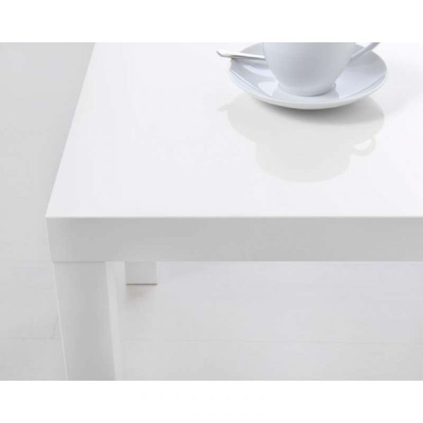 ЛАКК Придиванный столик глянцевый белый 55x55 см - Артикул: 203.832.48