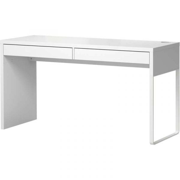 МИККЕ Письменный стол белый 142x50 см - Артикул: 603.739.21
