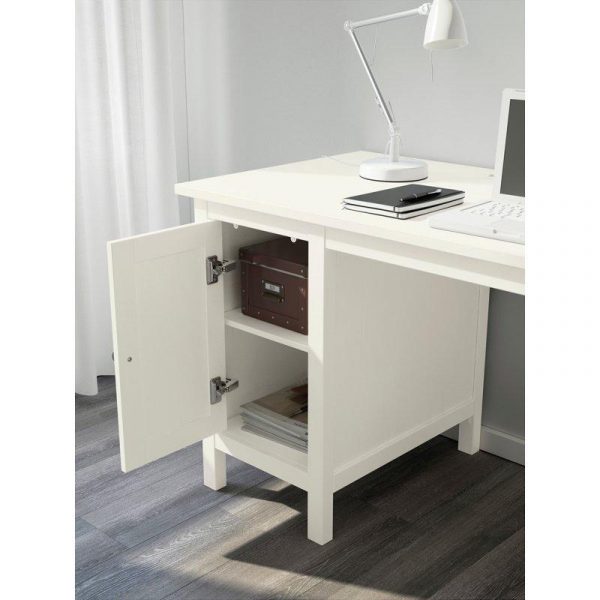 ХЕМНЭС Письменный стол белая морилка 155x65 см | Артикул: 703.847.97
