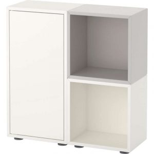 ЭКЕТ Комбинация шкафов с ножками белый/серый 70x25x72 см - Артикул: 891.907.37