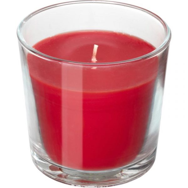 СИНЛИГ Ароматическая свеча в стакане Красные садовые ягоды/красный 9 см - Артикул: 203.500.83