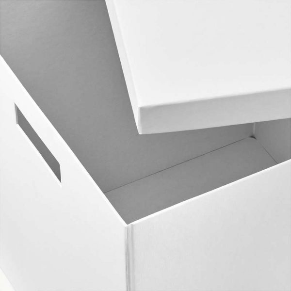 ТЬЕНА Коробка с крышкой белый 35x50x30 см - Артикул: 603.743.55