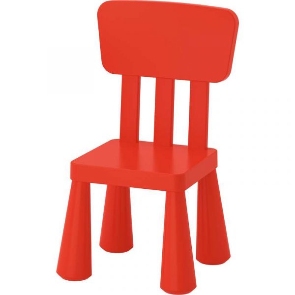 МАММУТ Детский стул красный - 003.653.68