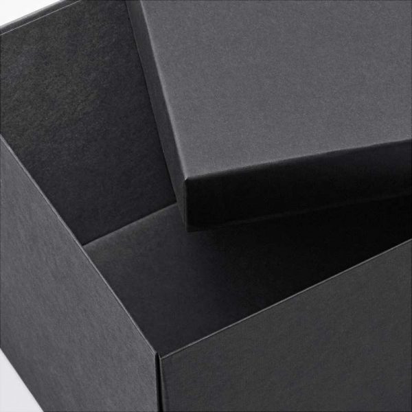 ТЬЕНА Коробка с крышкой черный 18x25x15 см - Артикул: 103.954.78