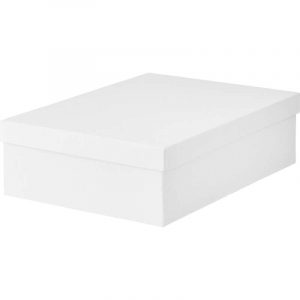 ТЬЕНА Коробка с крышкой белый 25x35x10 см - Артикул: 703.954.23