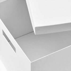 ТЬЕНА Коробка с крышкой белый 25x35x20 см - Артикул: 203.954.30