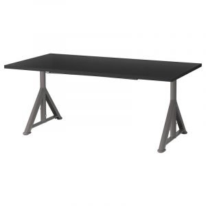ИДОСЕН Письменный стол, черный/темно-серый 160x80 см - Артикул: 192.810.38