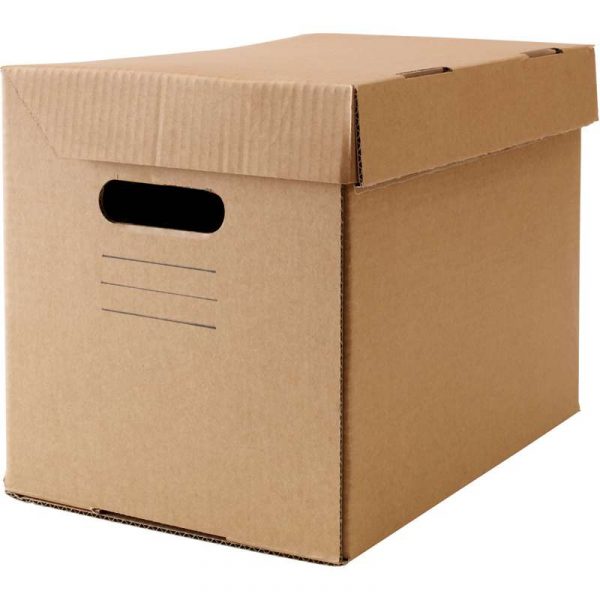 ПАППИС Коробка с крышкой коричневый 25x34x26 см - Артикул: 303.762.28