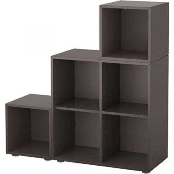 ЭКЕТ Комбинация шкафов с ножками темно-серый 105x35x107 см - Артикул: 291.908.63