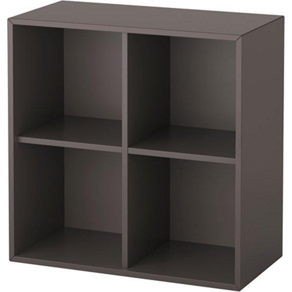 ЭКЕТ Шкаф с 4 отделениями темно-серый 70x35x70 см - Артикул: 103.593.62