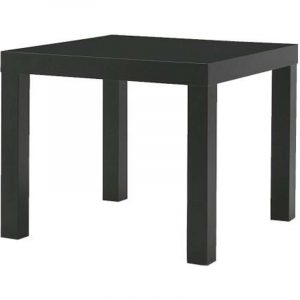 ЛАКК Придиванный столик черный 55x55 см - Артикул: 903.832.35