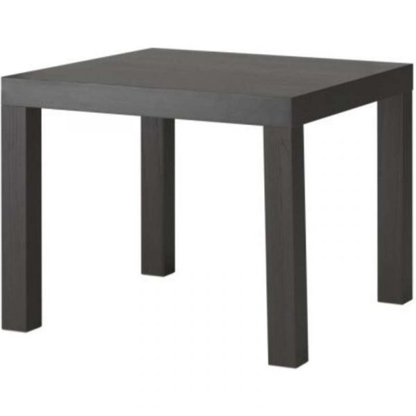 ЛАКК Придиванный столик черно-коричневый 55x55 см - Артикул: 803.832.31