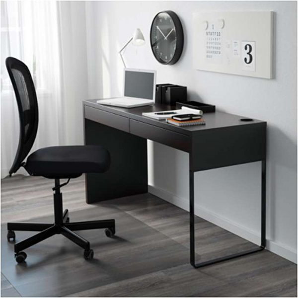 МИККЕ Письменный стол черно-коричневый 142x50 см - Артикул: 803.739.20