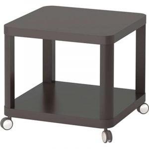 ТИНГБИ Стол приставной на колесиках серый 50x50 см - Артикул: 703.600.46