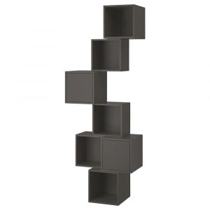 ЭКЕТ Комбинация настенных шкафов, темно-серый 80x35x210 см - 193.237.07