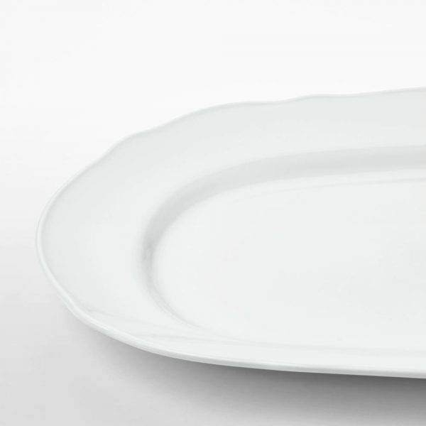 УППЛАГА Блюдо, белый 44x30 см | 004.247.11