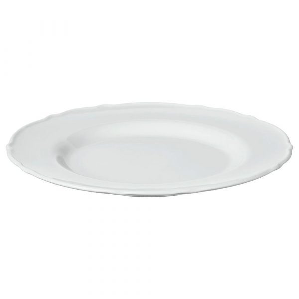 УППЛАГА Тарелка десертная, белый 22 см | 204.247.05