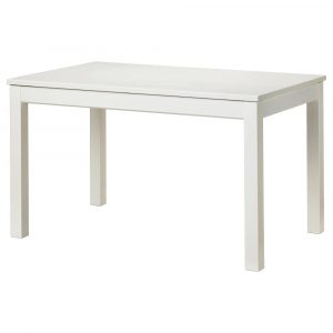 ЛАНЕБЕРГ Раздвижной стол, белый 130/190x80 см | 404.161.39