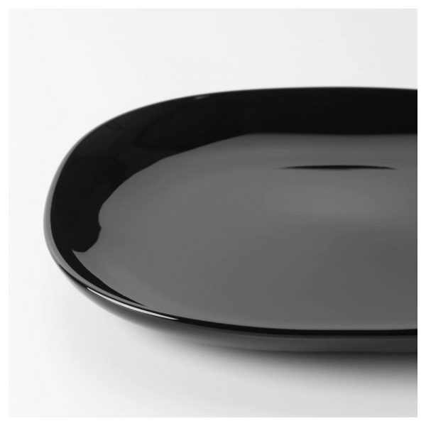 БАККИГ Тарелка, черный 25x25 см - 404.390.51