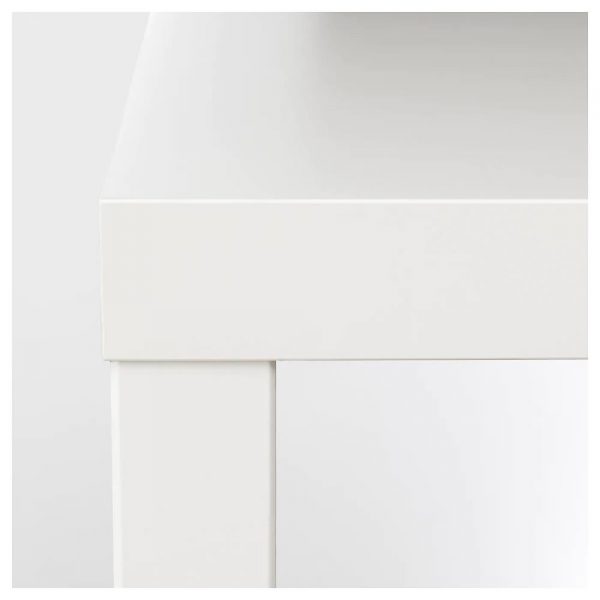 ЛАКК Придиванный столик, белый, 55x55 см - 704.499.11