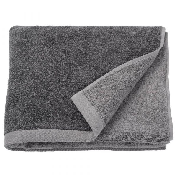 ХИМЛЕОН Банное полотенце, темно-серый, меланж, 70x140 см - 104.429.36