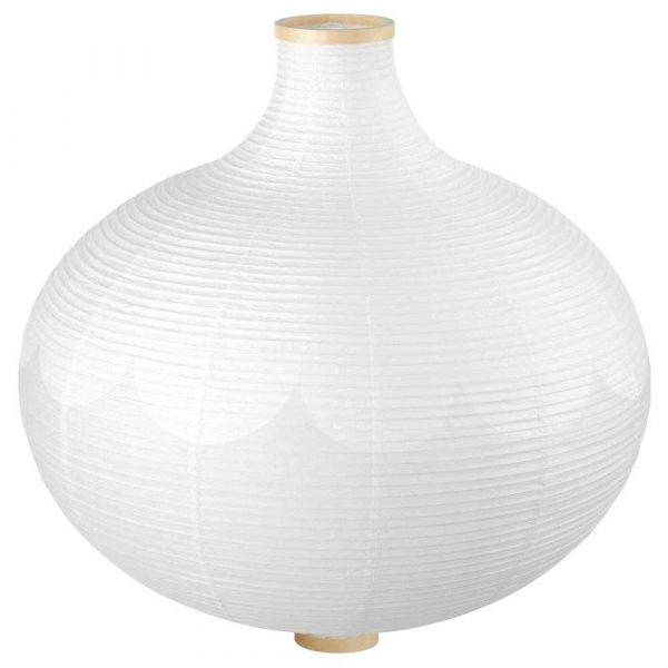 РИСБЮН Абажур для подвесн светильника, в форме луковицы, белый, 57 см - 804.056.81