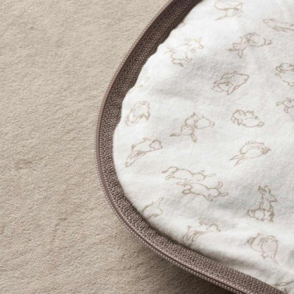РЁДХАКЕ Спальный мешок, бежевый, орнамент «кролики», 0-6 - 404.401.63