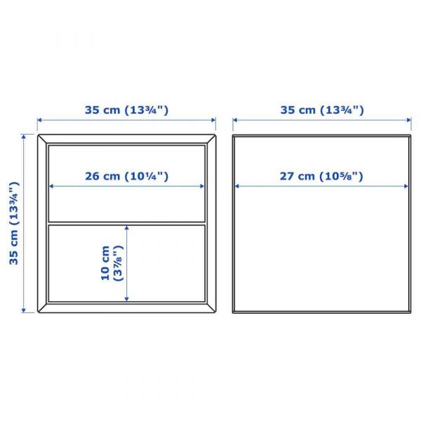 ЭКЕТ Шкаф с 2 ящиками, белый, 35x35x35 см - 904.289.17