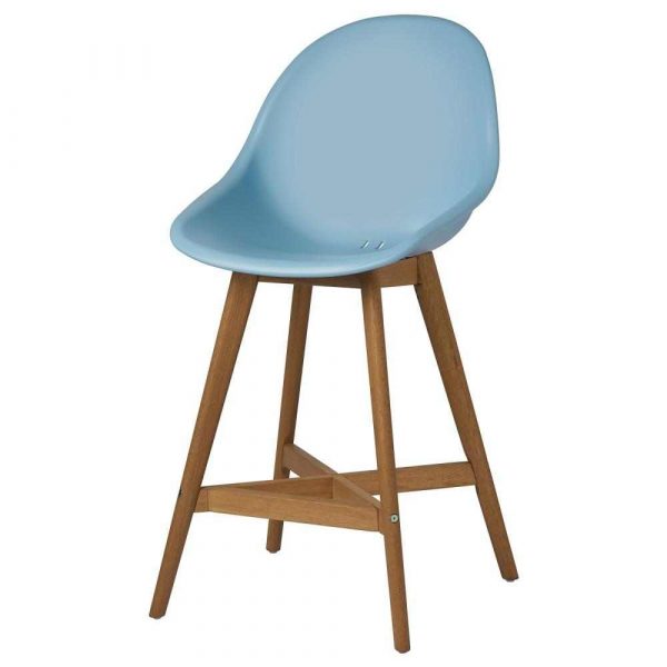 ФАНБЮН Барный стул для дома/сада, голубой, 64 см - 193.169.76