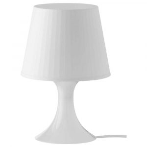 ЛАМПАН Лампа настольная, белый, 29 см - 404.729.17