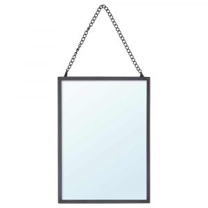 ЛАССБЮН Зеркало, темно-серый, 13x18 см - 004.432.72