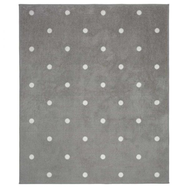 ЛЕН Ковер, точечный, серый, 133x160 см - 504.539.23