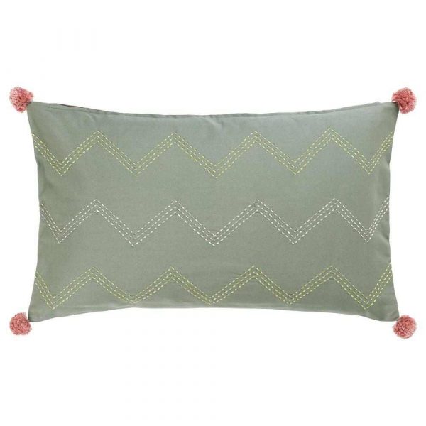 МОАКАЙСА Чехол на подушку, ручная работа зеленый, розовый, 40x65 см - 104.676.77