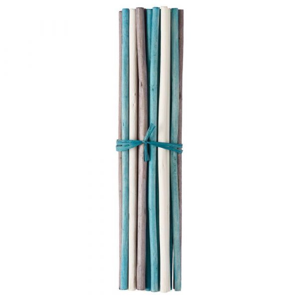САЛТИГ Декоративная палочка, ароматический белый, бирюзовый, 35 см - 104.652.49