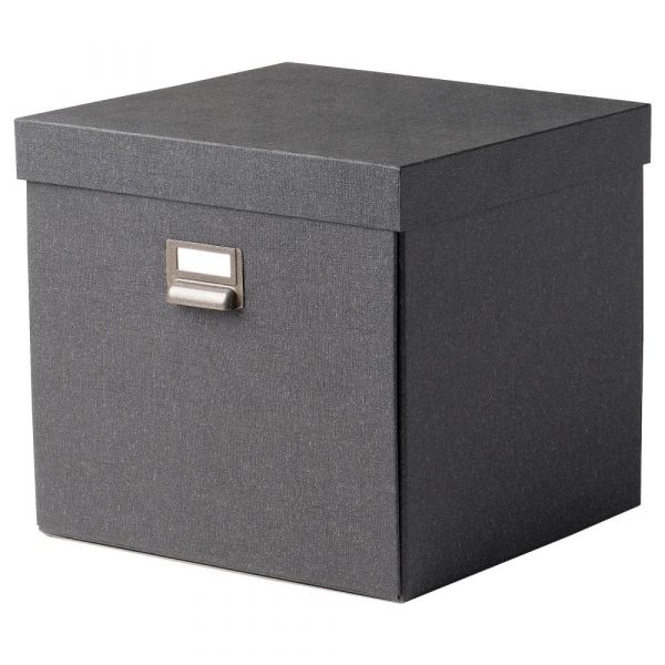 ЧУГ Коробка с крышкой, темно-серый - 804.776.73
