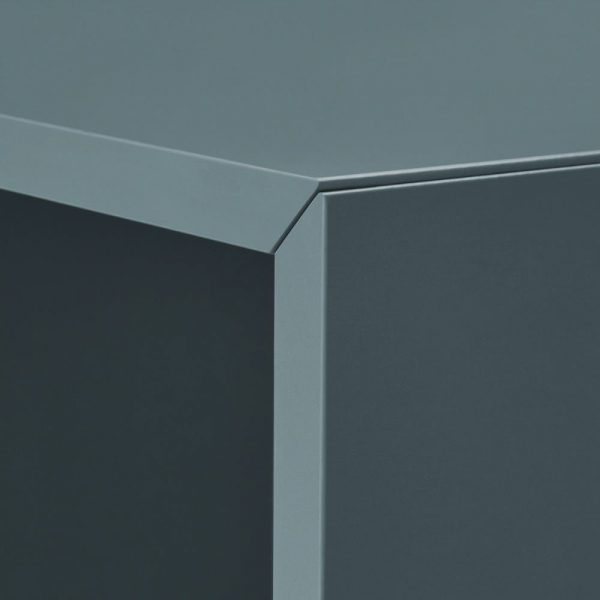 ЭКЕТ Комбинация настенных шкафов, белый/темно-серый/серо-бирюзовый - 993.860.60