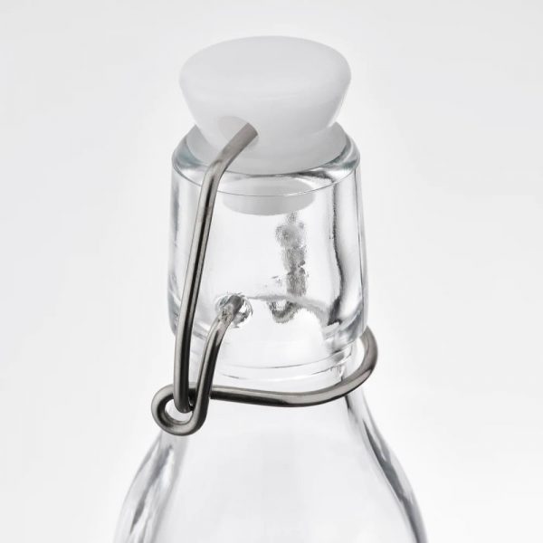 КОРКЕН Бутылка с пробкой, прозрачное стекло - 504.763.35