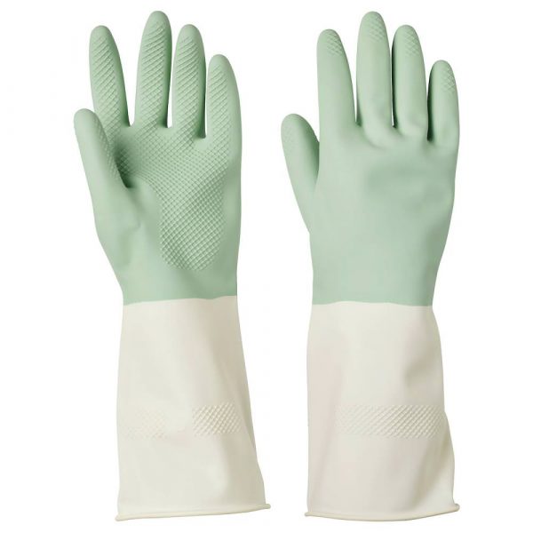 РИННИГ Хозяйственные перчатки, зеленый S - 104.767.85