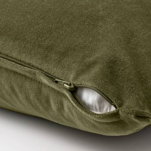 САНЕЛА Чехол на подушку, оливково-зеленый - 604.792.01
