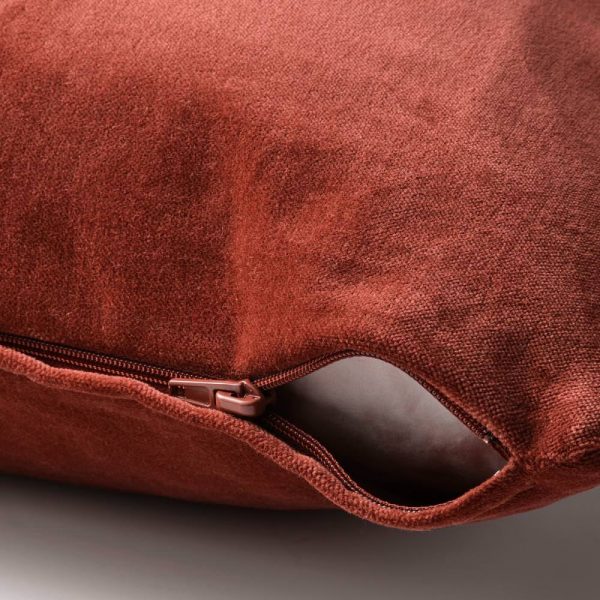 САНЕЛА Чехол на подушку, красный/коричневый 65x65 см - 004.792.04