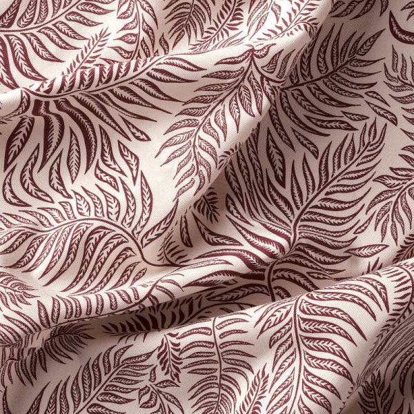 ХАКВИНГЕ Ткань, неокрашенный темно-красный/орнамент «листья» 150 см - 404.765.81