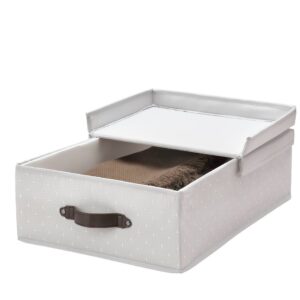 БЛЭДДРАРЕ Коробка с крышкой, серый/с рисунком 35x50x15 см - 504.743.98
