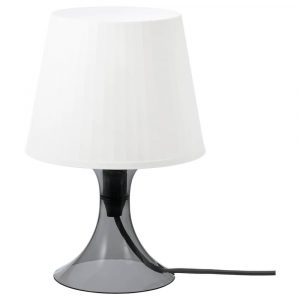 ЛАМПАН Лампа настольная, темно-серый/белый 29 см - 704.840.80