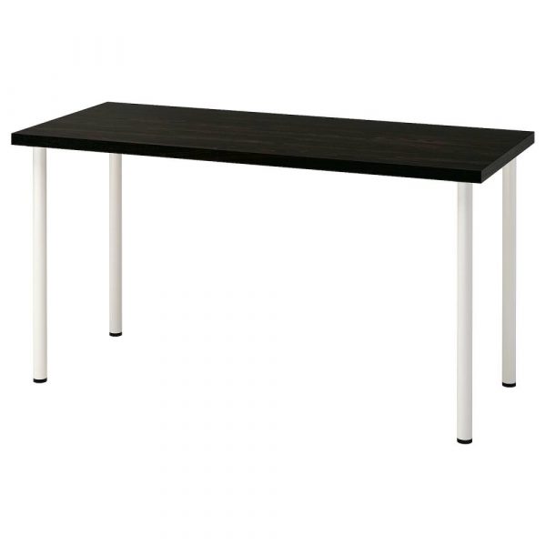 ЛАГКАПТЕН / АДИЛЬС Письменный стол, черно-коричневый/белый 140x60 см - 794.174.68