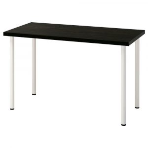 ЛАГКАПТЕН / АДИЛЬС Письменный стол, черно-коричневый/белый 120x60 см - 694.170.20