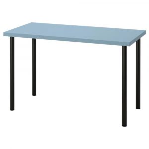 ЛАГКАПТЕН / АДИЛЬС Письменный стол, голубой/черный 120x60 см - 094.169.76
