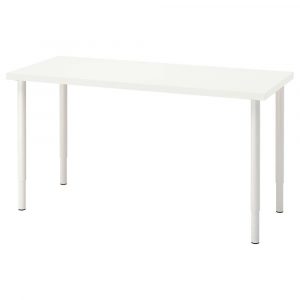 ЛАГКАПТЕН / ОЛОВ Письменный стол, белый 140x60 см - 394.171.73