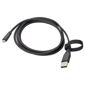 ЛИЛЛЬХУЛЬТ Кабель USB тип А – micro-USB, темно-серый 1.5 м - 004.847.95